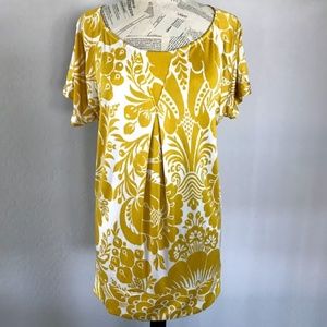 DIANE VON FURSTENBERG SS Yellow Silk Dress 10